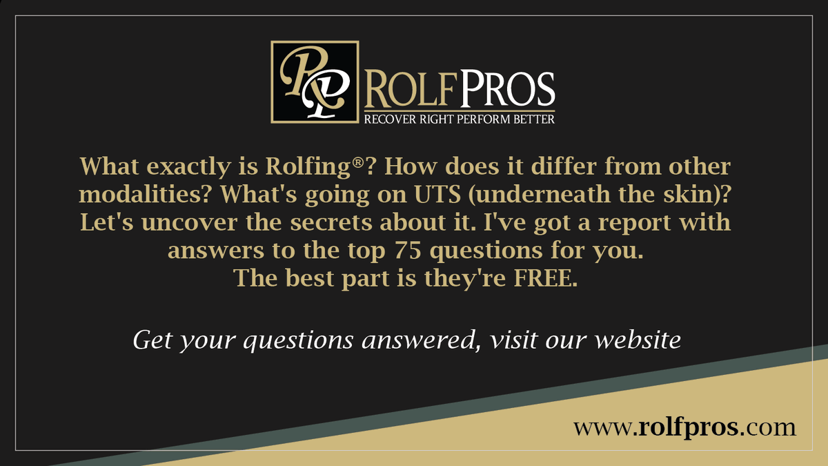 rolfpros's tweet photo. So, have you ever tried or heard about Rolfing® before? Share your experiences and thoughts below! 👇 https://t.co/5bv81kcxJR
