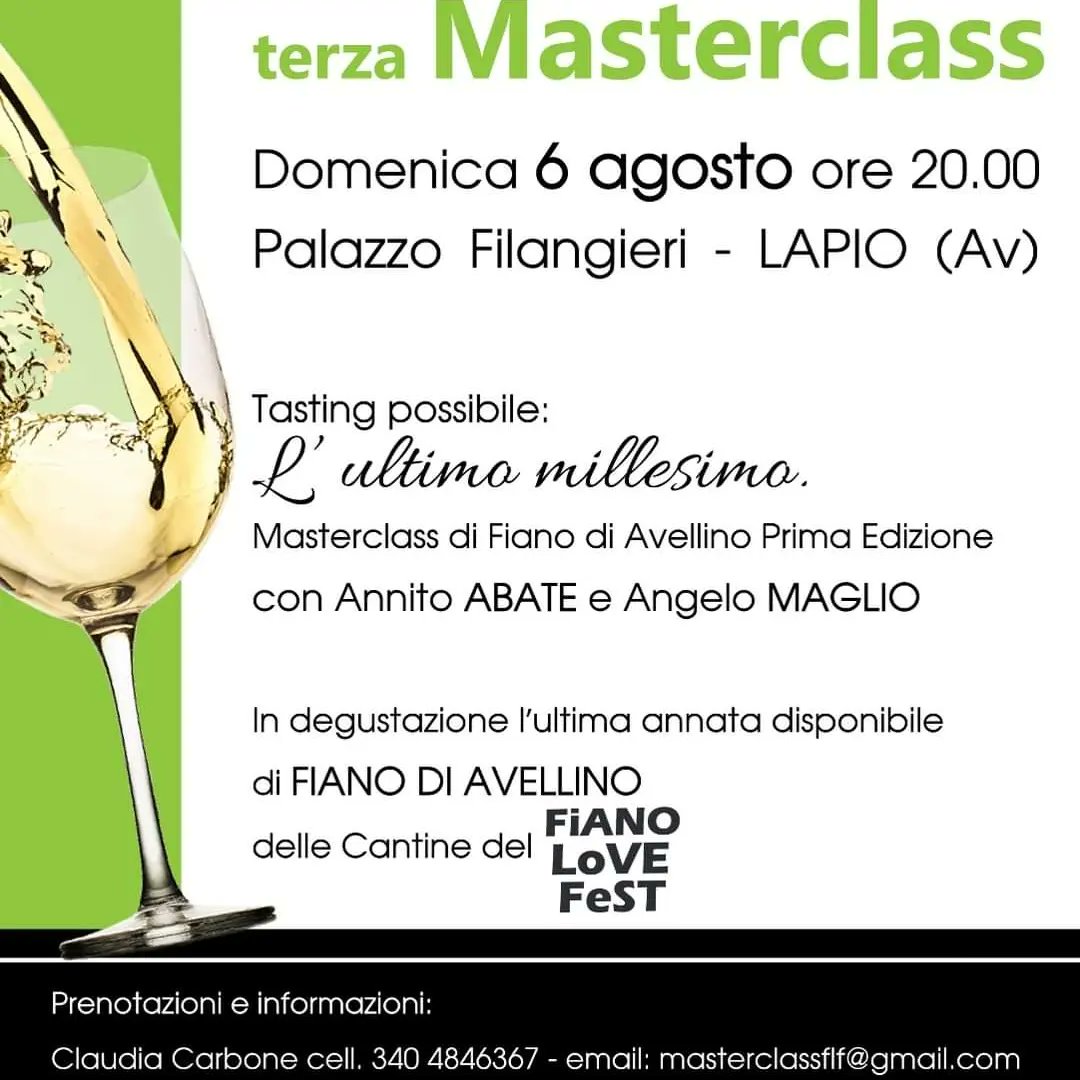 SommelierAV's tweet photo. L
Fiano Live Fest
3,4,5 agosto a Lapio (AV)
Tre degustazioni che non si possono proprio perdere https://t.co/APyL9Z6dOh