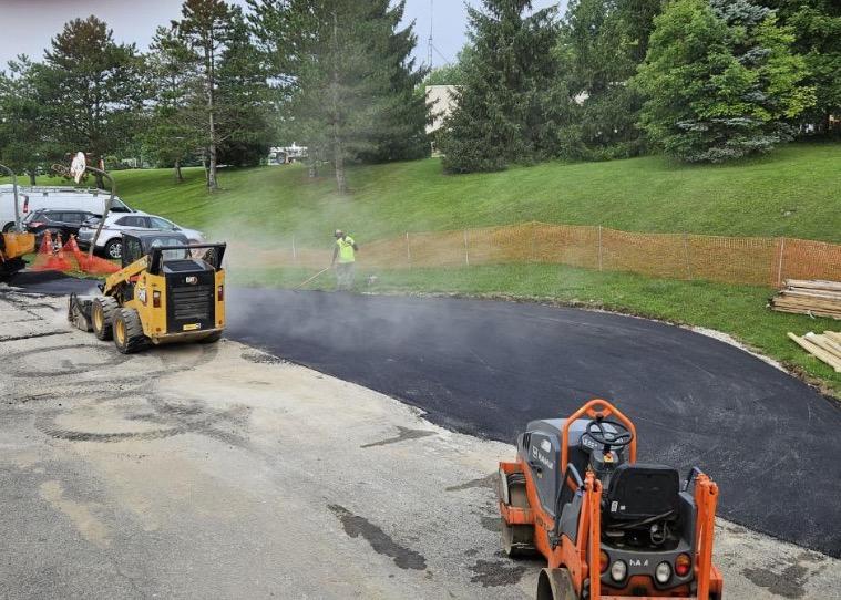 #cfevs turn around pavement going in today for Early Learning Village.  Hardscape improvements to this part of Gurney will make it welcoming &amp; functional for our pre-school students and families.  #CFconstruct <a href="/read_chagrin/">Sarah Read</a> <a href="/DrJ_cfprincipal/">Rachel Jones</a>