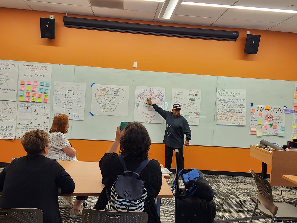 JoseLSilvaSmith's tweet image. Day 6 @osu_cascades for the @exploringcs PD. Last activity of the week. Summarizing this week's learning! Thank you for this incredible learning experience! โค๏ธ๐๐ #TISDProud #exploringcs