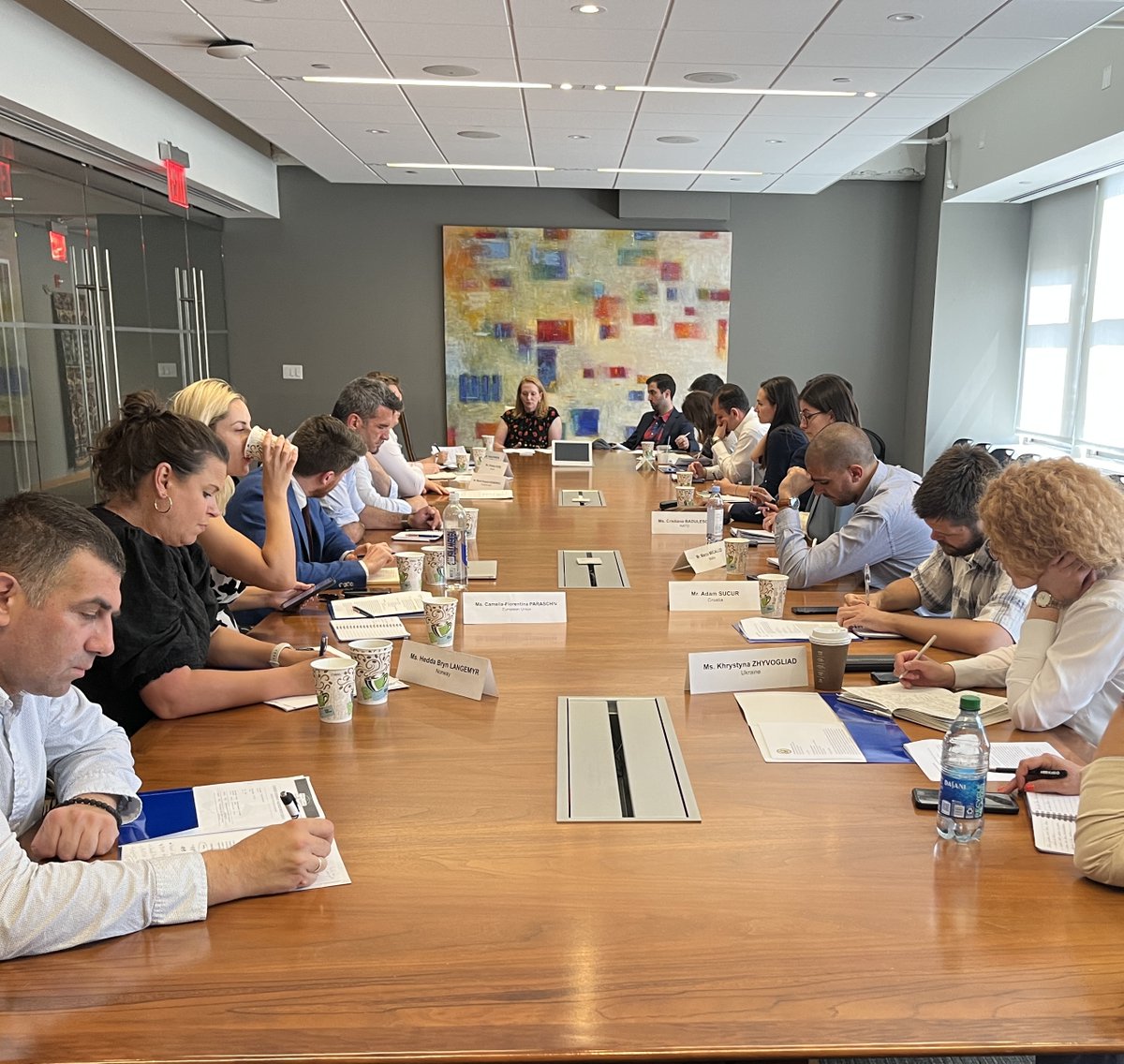 It was such a pleasure to welcome members of the International Visitors Leadership Program (IVLP) to our NY office this week! Attendees from NATO, the EU, and 15+ European countries joined us for a briefing on our #TopRisks2023 and an informative Q&A.