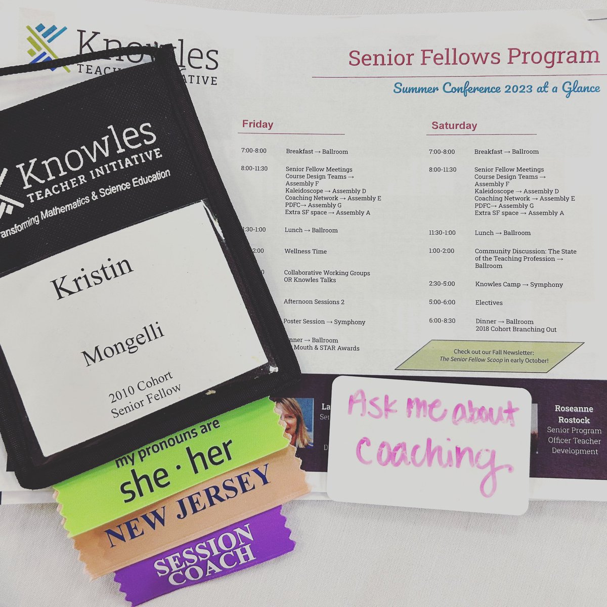 Grateful to be at the @KnowlesTeachers Summer Conference this Thursday - Saturday. We have engaged in Coaching Network Leadership Team collaborative work, I have coached sessions, connected fellows around science/math teaching and instructional coaching! #knowlesteachersmeet
