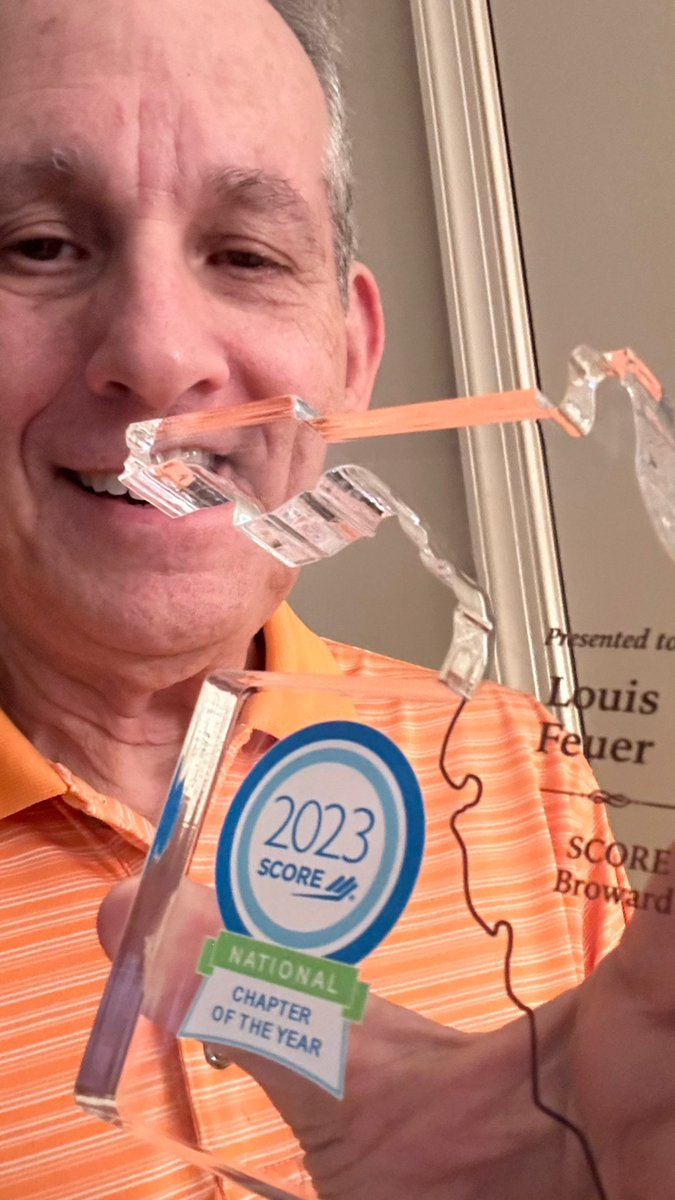 LouisFeuer's tweet photo. Glad to play a small part in the national award for Score Broward and their continued success. https://t.co/rHQGeRCJAT