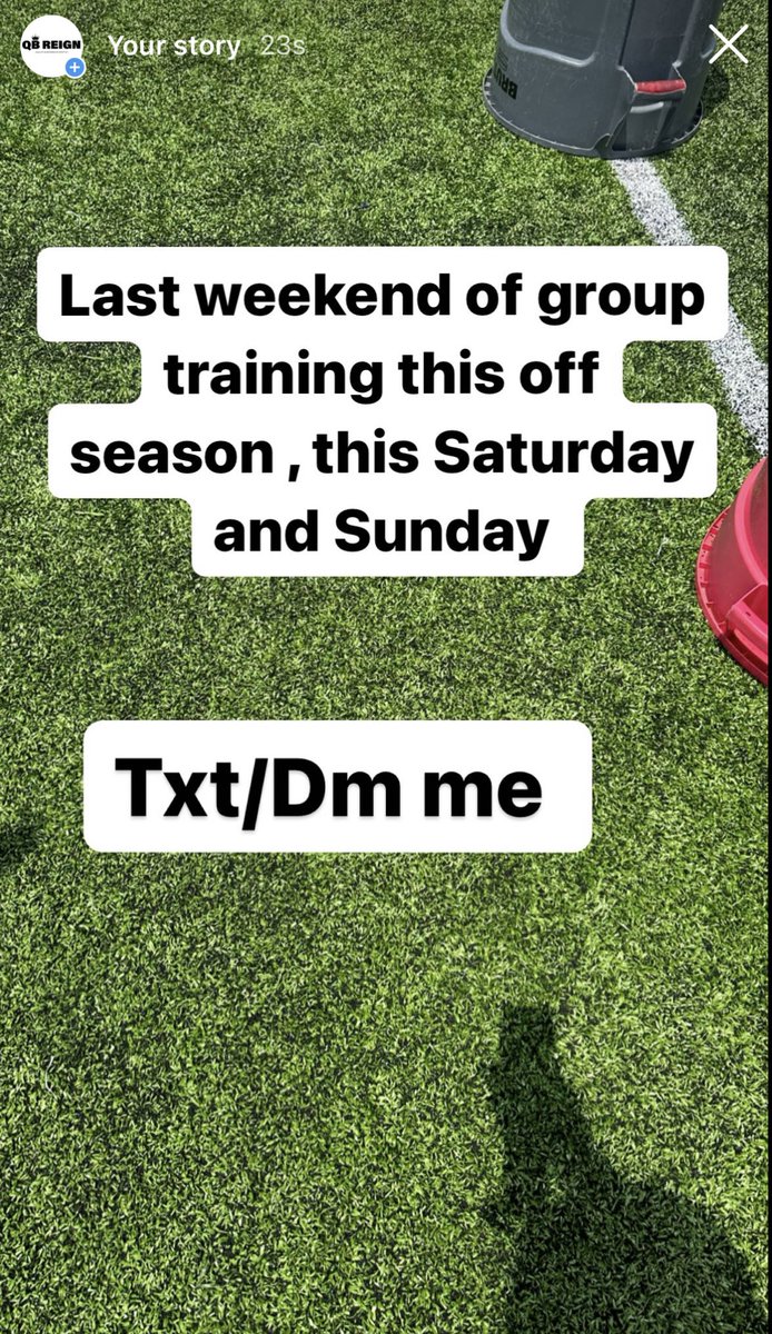 wood7walker's tweet photo. Wrapping up the off-Szn…. It’s almost fall boys! Let’s put some work in this weekend #QbReign #Qbdevelopment https://t.co/0txbKp9RH8