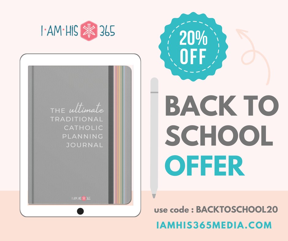 iamhis365media.com/digital-planne…
Back to School Offer! Don't Miss Out! 

#catholichomeschool #CatholicTwitter #catholicprayer #digitalplanning #BackToSchoolSale #catholicfamily