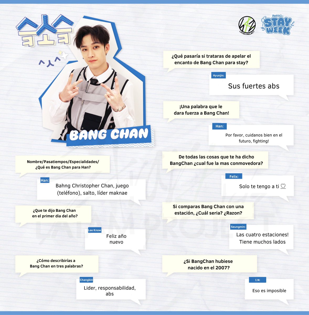 skzlatamproject's tweet photo. [2023 STAYweeK]

^ᄉ^

SKZ presentado por SKZ💙
Traducción español skzlatamproject 

#방찬 #BangChan
#리노 #LeeKnow
#창빈 #Changbin
#현진 #Hyunjin

#StrayKids #스트레이키즈
#STAY #스테이
#2023STAYweeK #스테이위크
#스테이크
#슼소슼
#YouMakeStrayKidsStay https://t.co/i9IAT8jNDG