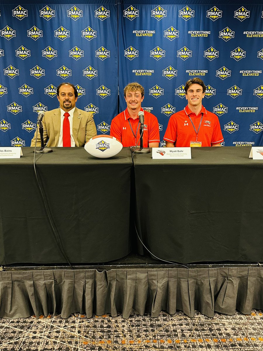 Nothin to fear about these Neers…today, that is. 2023 season is a whole different deal. Western Colorado is on deck at the 2023 RMAC Football Media Day Kickoff. We get underway at 12:30 on RMACNetwork.com! #EverythingElevated