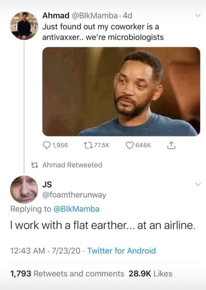 subbykitten86's tweet image. I know this is probably old but damn…lol! Imagine being a microbiologist and being anti vaccine? 🙄

#vaccines #Vaccination #proscience #vaccinessavelives #fauci #meme #therightcantmeme #flatearth #conspiracytheory