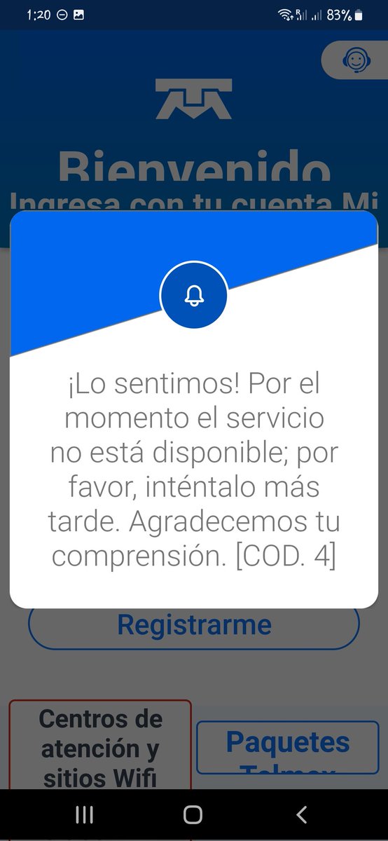Kinest_CJS's tweet photo. @TELMEXSoluciona @infinitum Oigan... generalmente falla esta aplicación ¿Qué sucede??? https://t.co/FgeVXQn1Tk