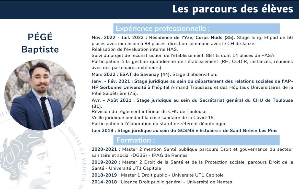 [Affectations] venez consulter les différents profils des élèves d3s de la promotion Suzanne Noël : lnkd.in/eJDZurb5 <a href="/EHESP/">EHESP</a>