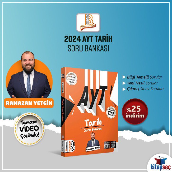 KitapSec's tweet image. ✍️Ramazan Yetgin
📚Haftanın Yazarı
📖 Ayt - KPSS
📦249₺ üzeri KARGO da BEDAVA!
🏠 Kapıda Ödeme Seçeneği
💳 Kredi Kartına 9 Taksit imkanı

#RamazanYetgin #HaftanınYazarı #KPSS #Ayt #kitapseç #kitapseccom