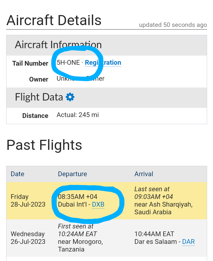 Sijasikia <a href="/ikulumawasliano/">ikulu_Tanzania</a> ikitangaza safari ya rais Dubai au Saudi Arabia. Lakini flight tracking data zinaonyesha ndege ya rais iliondoka jana ikitumia call sign TANZ01 ambayo ni rais on board. Ndege ilitoka Dubai leo na iko Saudi Arabia. Nyie <a href="/MsigwaGerson/">Gerson Msigwa</a> <a href="/venusnyota/">zuhura yunus</a> 🤷🏾‍♀️🙇