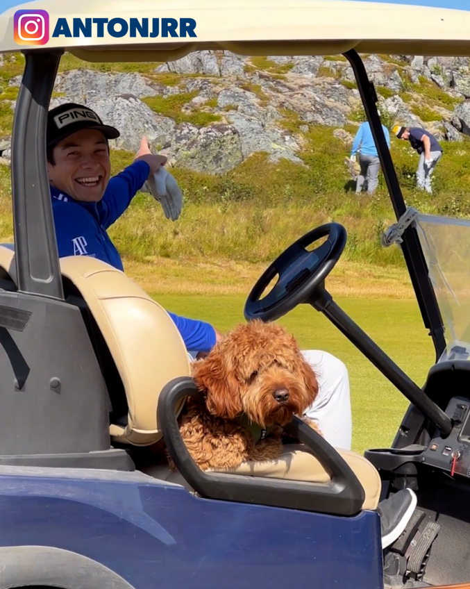 PGATOUR's tweet photo. An update from Viktor Hovland in Norway 😊 https://t.co/nEcdfJq7dB