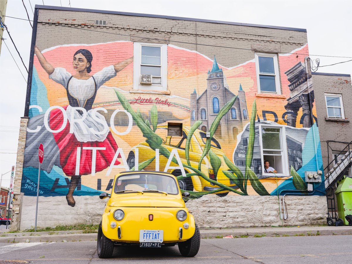 It's impossible to miss the Corso Italia Community Mural painted by <a href="/RyanSmeeton/">Ryan Smeeton</a> &amp; located at 125 Preston St 📍
Did you know that the mural depicts some of the lesser known history of #LittleItalyOttawa?
Read our newest blog here: prestonstreet.com/posts/mural-co…