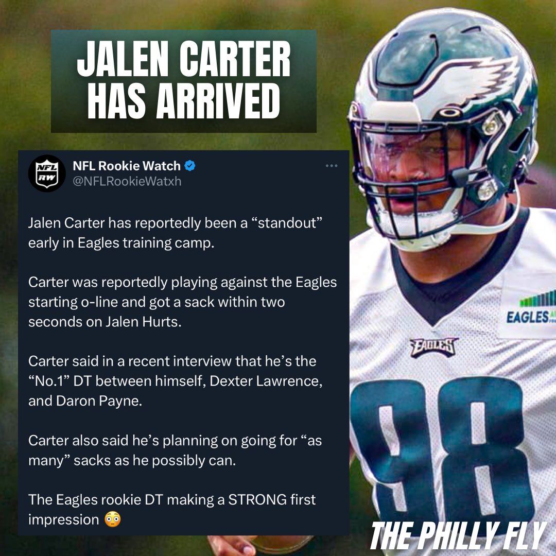 thephillyfly's tweet photo. Its only training camp but the Eagles look like they may have found two steals in the first round🔥
@NFLRookieWatxh https://t.co/eIDmJSGml9