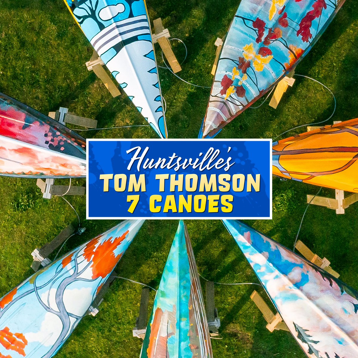 LimelightMuskok's tweet photo. Huntsville’s Tom Thomson Seven Canoes https://t.co/LWC3cYFov7