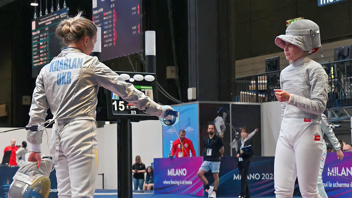 Ukraine’s top fencer was DISQUALIFIED from world championships after refusing to shake hands with her Russian opponent.