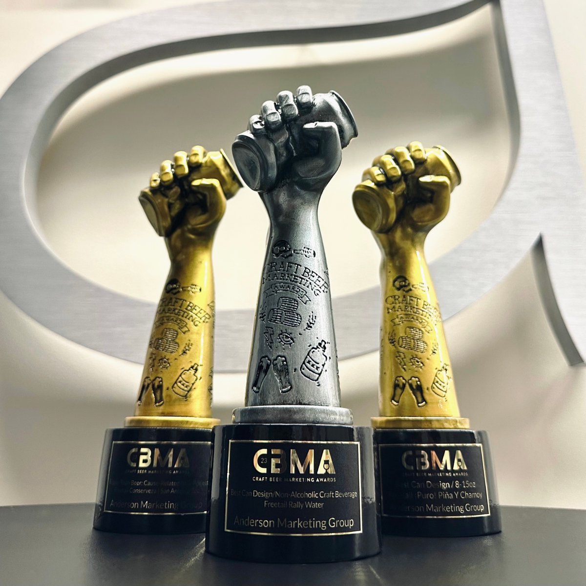 andersonmktg's tweet photo. We crushed it! We're happy to announce we've been awarded one platinum and two gold Crushies for our beer can designs for Freetail Brewing Company! Swipe to see our award-winning work, and don't hesitate to reach out to us for any of your future label needs! 🍻 https://t.co/PGXfP2nOEA