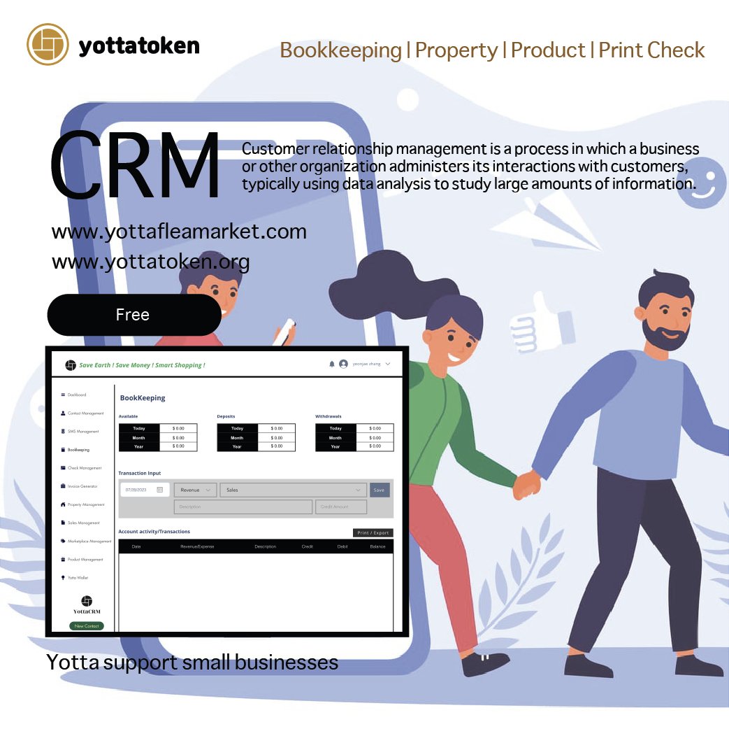 yottatoken's tweet photo. 😃What is CRM?😃

🧍‍♂️Customer relationship management is a process in which a business or other organization administers its interactions with customers, typically using data analysis to study large amounts of information.

Sign up for free and get rewards of 10 $YOTTA https://t.co/mlYF9mD7zp