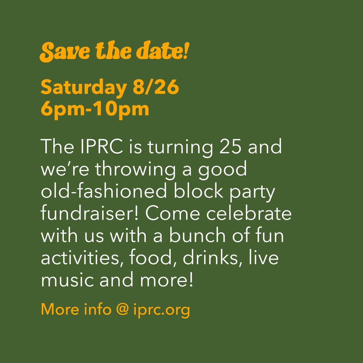 IPRC's tweet image. 🌟SAVE THE DATE🌟 to celebrate 25 years of DIY publishing and printmaking, we’re throwing a block party! 🎂🎊 

💝Saturday August 26th 6-10pm
🥂SE 3rd Ave between SE Main St and SE Madison St
💠sliding scale entry fee ($25 suggested donation) no one turned away for lack of funds!