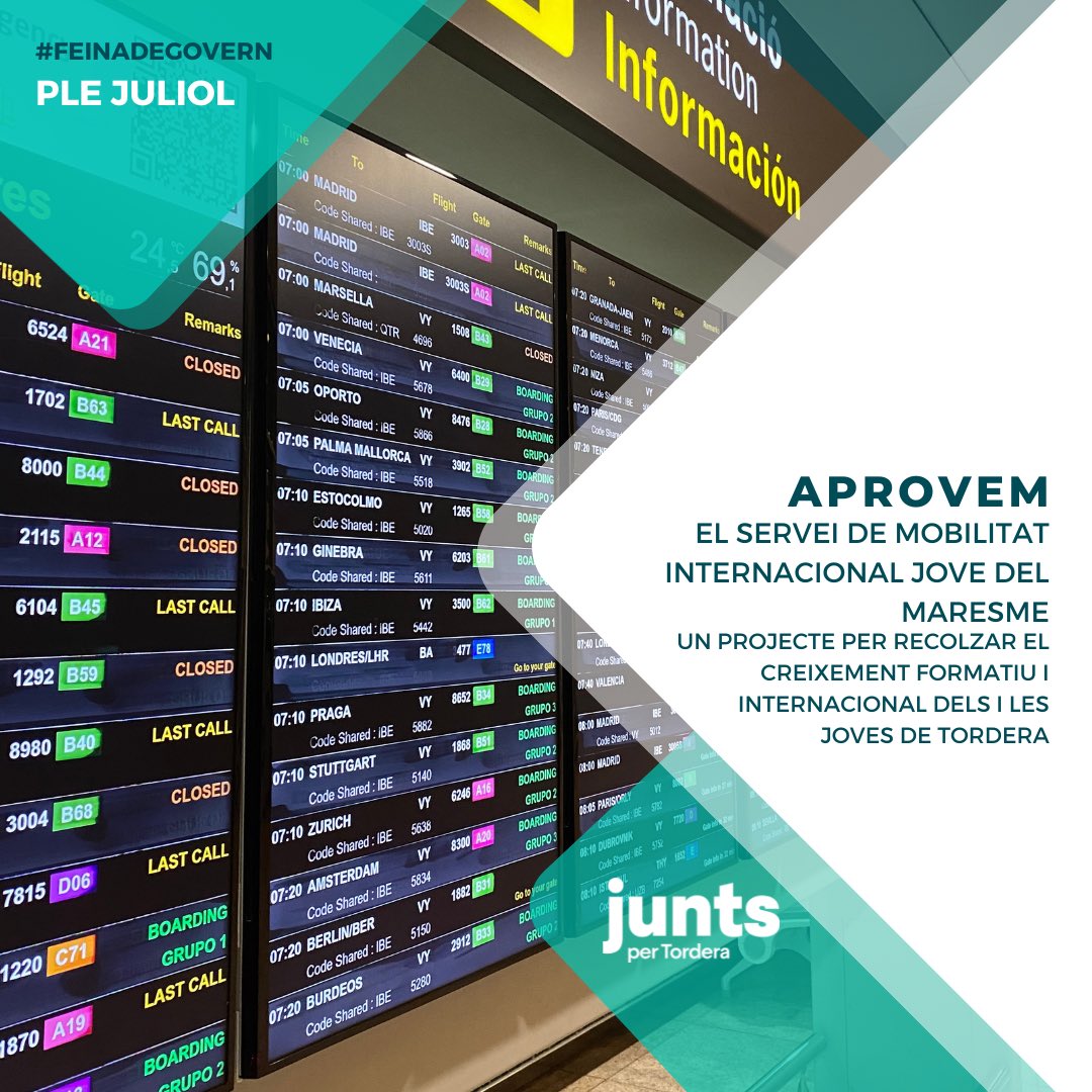 JuntsperTordera's tweet photo. ✅Estrenem ple ordinari aprovant diferents propostes molt importants i interessants pels torderencs i torderenques.

#LideremTordera #Tordera #Junts #JuntsperTordera #FeinaDeGovern https://t.co/kejxlN4SV3
