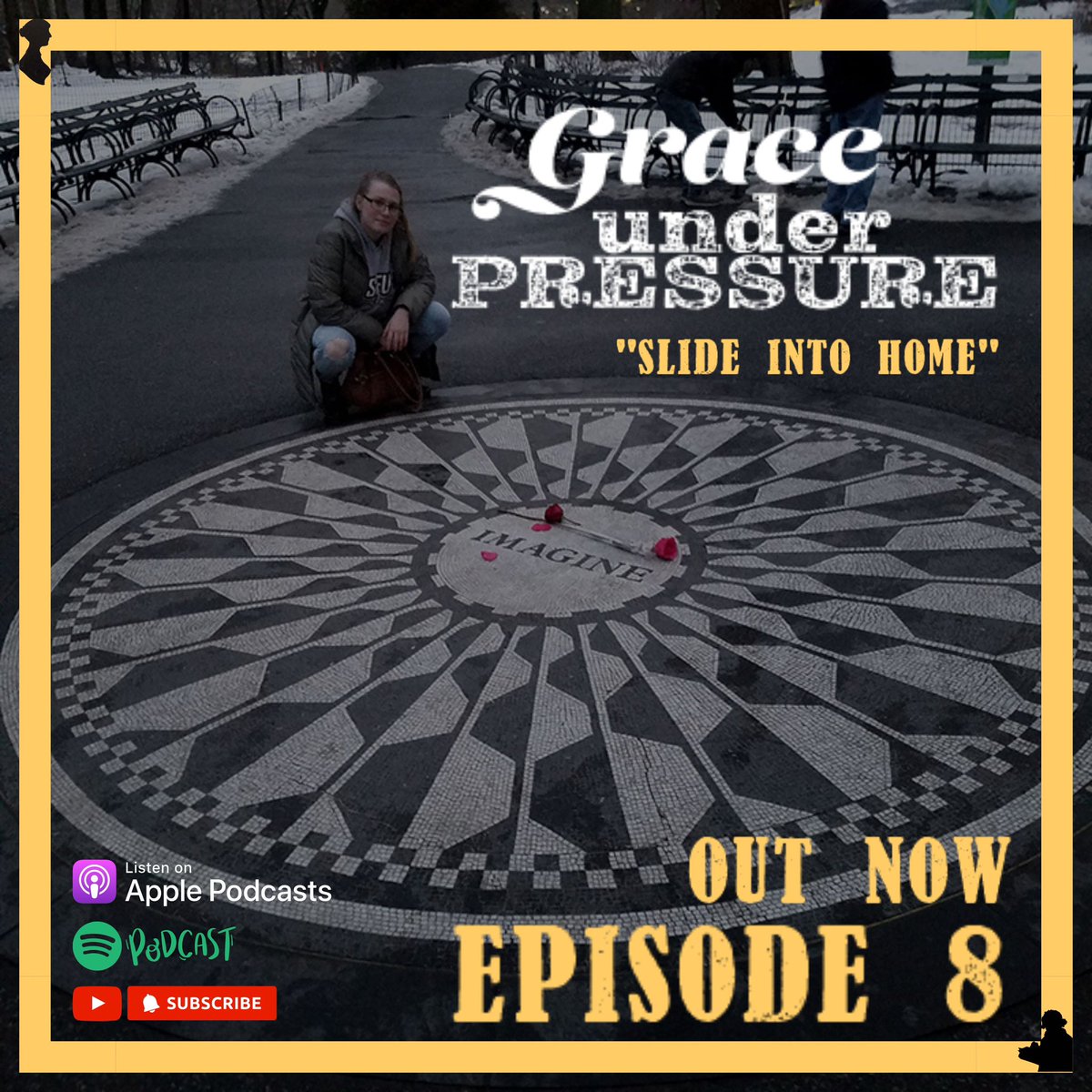 🏠 “Slide Into Home” is OUT NOW on all podcast platforms! The 8th and final episode of #GraceUnderPressurePodcast

👂 Listen along to find out how our 8 part mini-series ends!

podcasts.apple.com/au/podcast/gra…

.
.
#graceunderpressure #podcast #pastichenyc #newyork #newyorkpodcast
