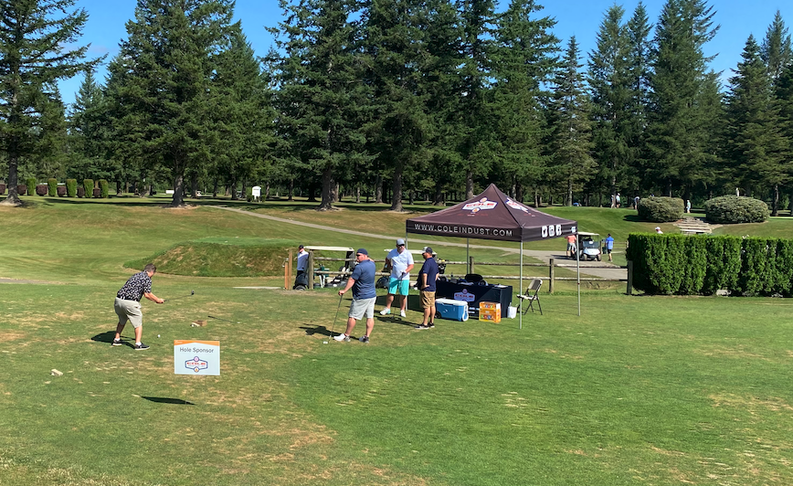 ColeIndust's tweet photo. Another gorgeous day on the course! Reps from @coleindust attended, and sponsored a hole, at the annual "Safety Geeks" Golf Tournament at @MountSiGolf. 
Thank you for hosting us for another great event!  Looking forward to next year!

#SafetyGeeks #KidsChanceofWashington https://t.co/XJpHo1mV3y
