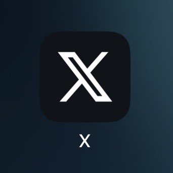 Goodbye  The icon has officially been changed to X on iOS