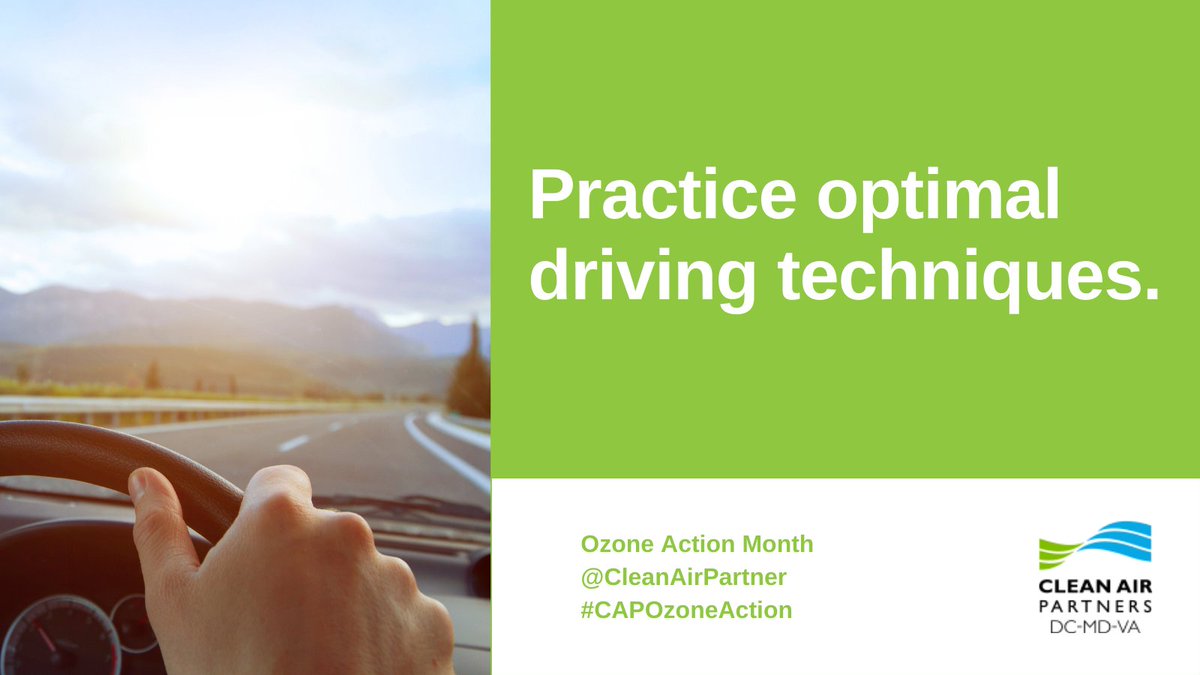 CleanAirPartner's tweet photo. To cut #emissions AND save money, we recommend optimizing your driving techniques. By avoiding hard acceleration and braking youβll increase fuel efficiency and promote #CleanAir. π¬ #CAPOzoneAction https://t.co/NtzxguueMl
