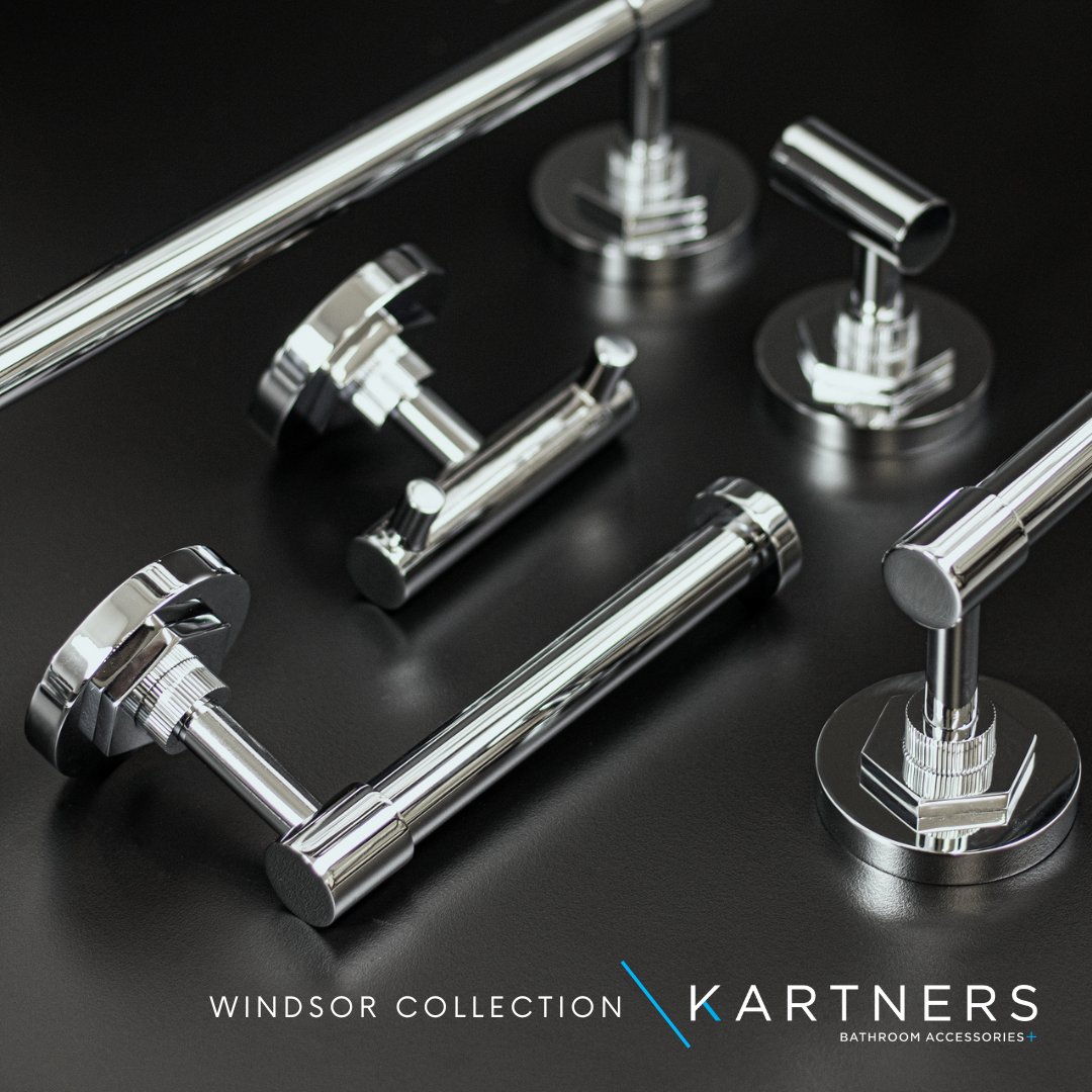 Kartners's tweet photo. Our Windsor Collection features Art Deco styling with geometric layers &amp; subtle straight knurled detail. Its sculptural detailing makes it a great choice for contemporary or transitional spaces. Stocked in up to 4 finishes.
https://t.co/mlHIfG1Hog

#bathroomdesign #luxurybathroom https://t.co/djmCTRCJNQ