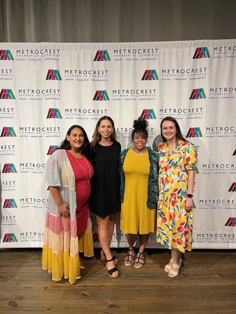 Three of our @creekviewleads AVID Site Team members were invited to today’s @metrocrestchamber luncheon! Thank you for including teachers on your learning and conversations & thank you to Mrs. Cannon, Ms Geihl, and Ms. Cain for attending on your last official day of summer!