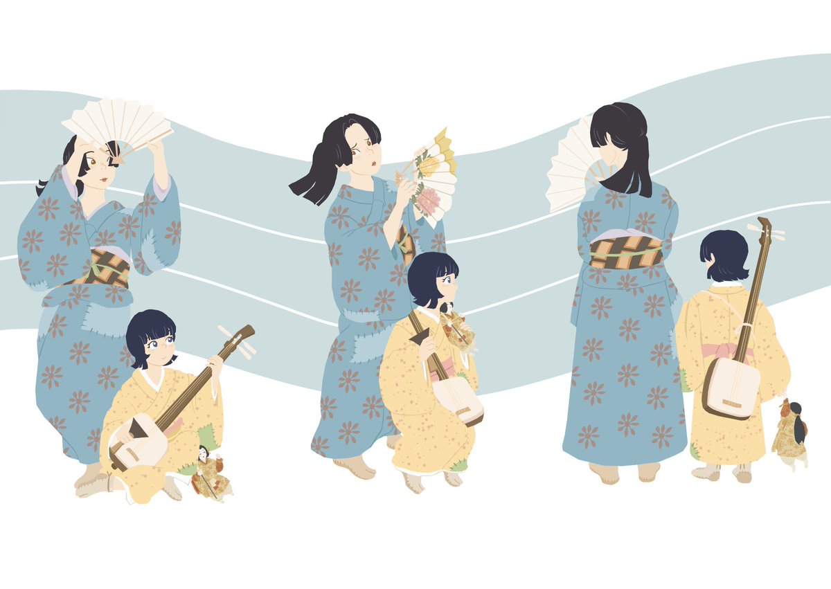 MakoMonogatari's tweet image. Here's the spot art that I did for @PirndelB 's fic in
@OPMusicZine!!
It's such an incredibly beautiful and haunting exploration of Izou + Kiku's story, and it made me cry the first time I read it :')   

Come check the zine out here! It's free!
opmusiczine.itch.io/rock-the-boat-…
#ONEPIECE