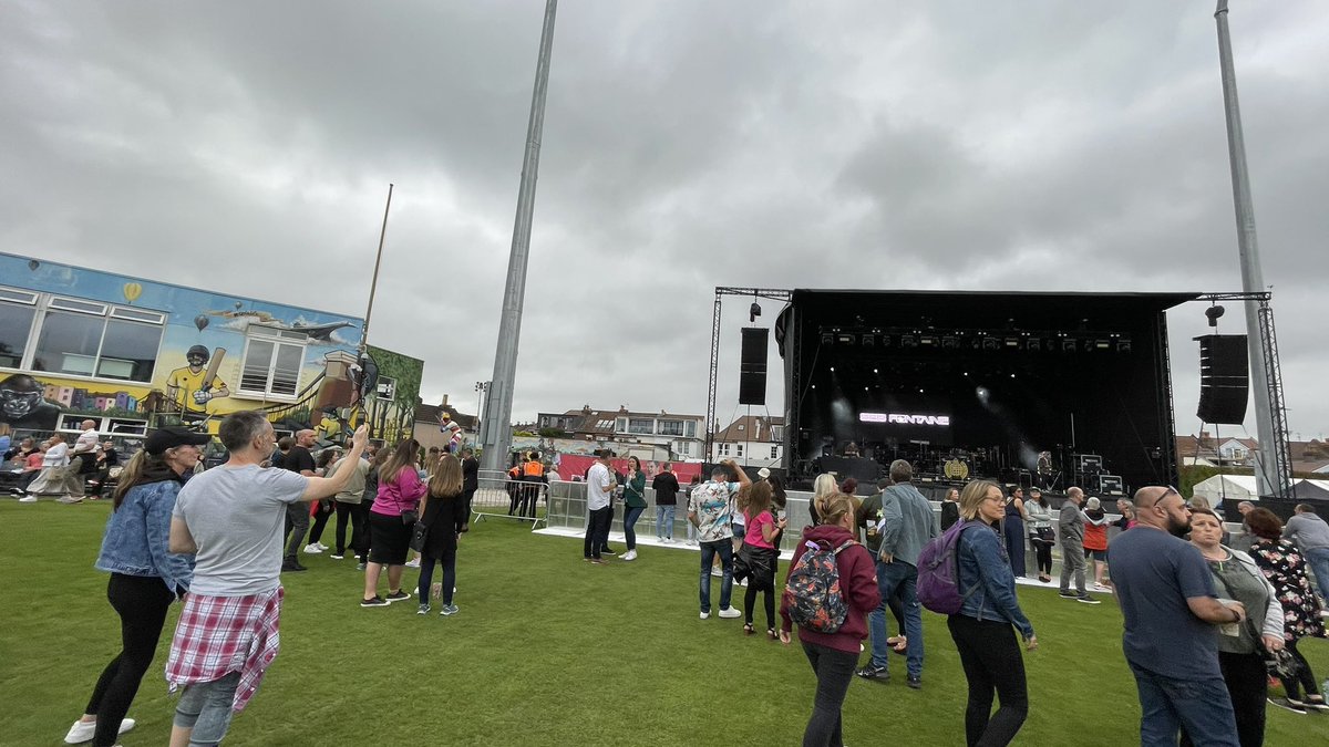 What do you get when you mix my favourite youth pastime with my favourite now pastime? 

Ministry of Sound at Glos Cricket ground. 
 🤘🏻🤘🏻🤘🏻