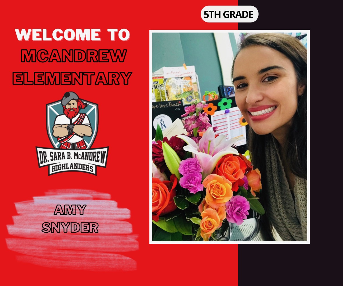 Let's welcome our newest 5th grade teacher to Highlander country!