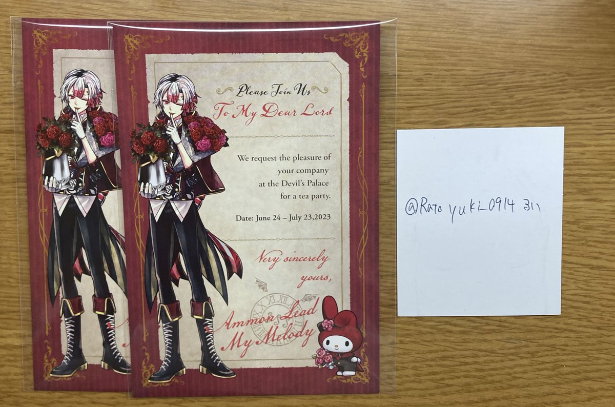 Ratoyuki_0914's tweet photo. 【交換】悪魔執事と黒い猫 あくねこ サンリオ ポストカード 特典

譲)ハウレス、フェネス、アモン

求)同種ラト

ツイフィ有
1点からでもお気軽にお声かけください🎀 https://t.co/NNwUoG6bo6