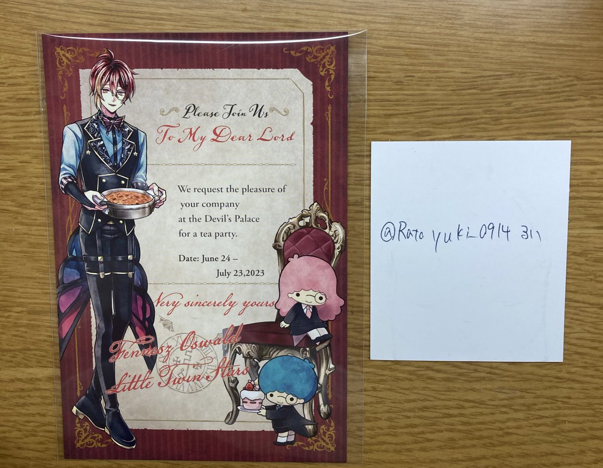 Ratoyuki_0914's tweet photo. 【交換】悪魔執事と黒い猫 あくねこ サンリオ ポストカード 特典

譲)ハウレス、フェネス、アモン

求)同種ラト

ツイフィ有
1点からでもお気軽にお声かけください🎀 https://t.co/NNwUoG6bo6