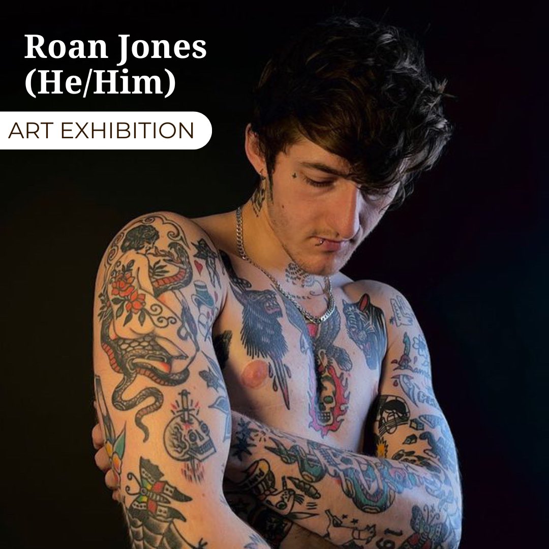 First ever art exhibition at Llandovery Pride and we are thrilled that it is the artwork of a Llandovery lad, born and bred 🥰 

Roan’s work is based on his background as a tattooist giving his illustrations a playfulness to traditional designs.