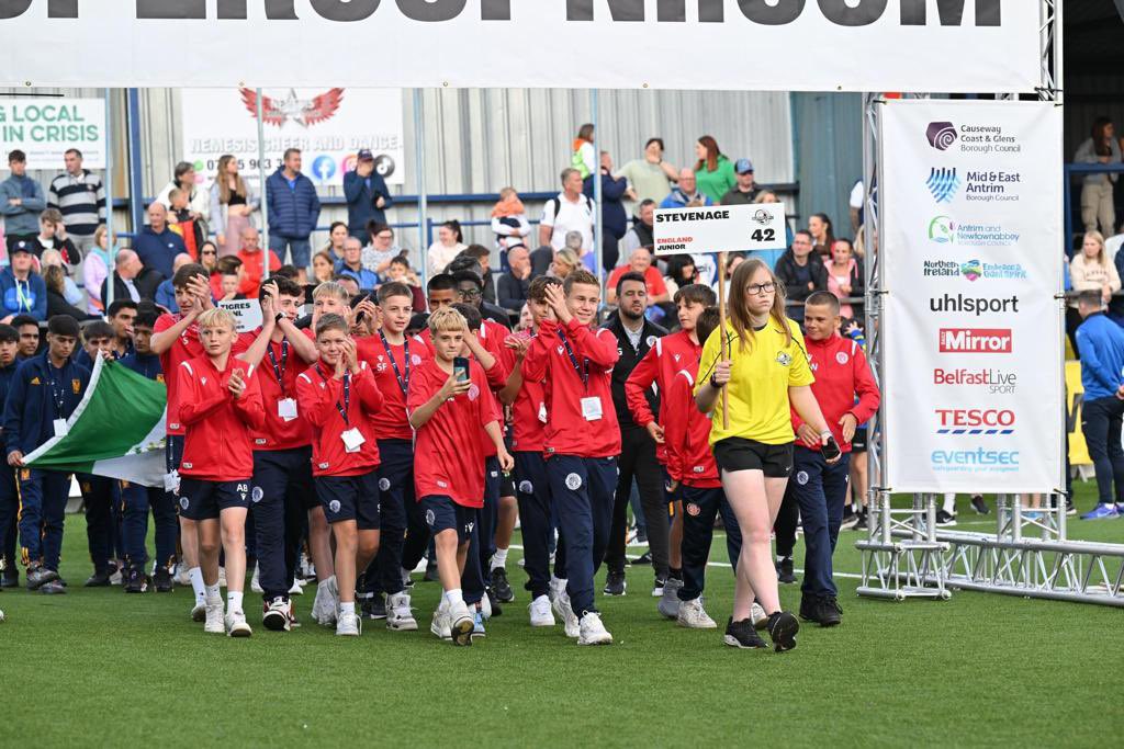 LEEBIRCH's tweet photo. Incredible week for Alfie &amp; his @StevenageFC mates

The group has really bonded unbelievably with the big uns looking after the little uns. Magical

Memories forever ❤️⚽️

Parents have enjoyed it 🍺🍺😂

Coaches been superb @Jorden01 @DalePauldale14 @CoachChris_B , Matt &amp; Ashley https://t.co/L51FFXbsl3