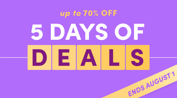 5, 4, 3, 2, 1 annnnnnnd SHOP! Don’t miss deals on our best sellers – this week only!
