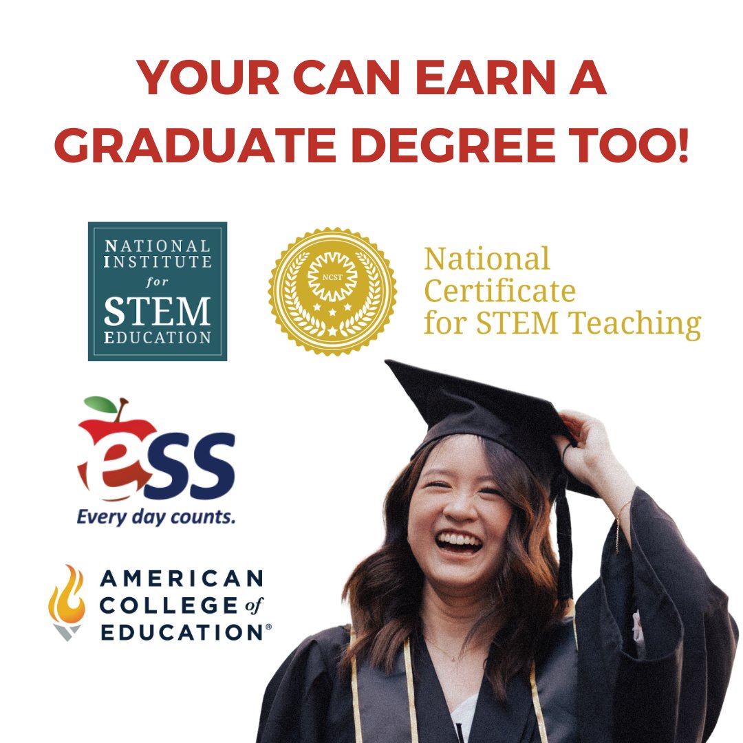 NISEstem's tweet image. Change tomorrow by starting today!
nise.institute

@ESSEducation
#AmericanCollegeofEducation 

#STEM #education #teachers #schools #learning #college #NISE #NCST