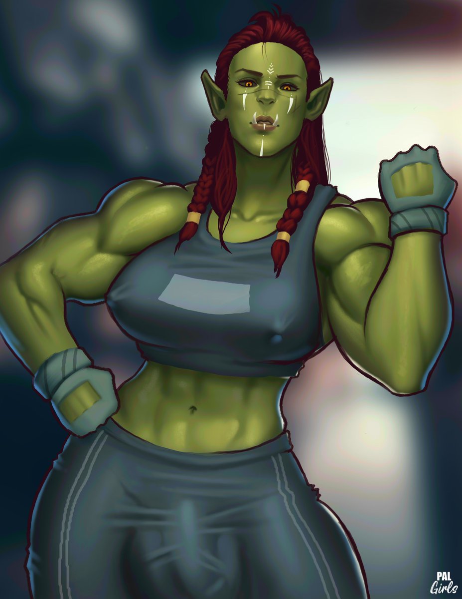 Hi everyone! I hardly ever postsketches or wips here. Let me know if you like this kind of content ;) . (Oc orc from Vivallion)