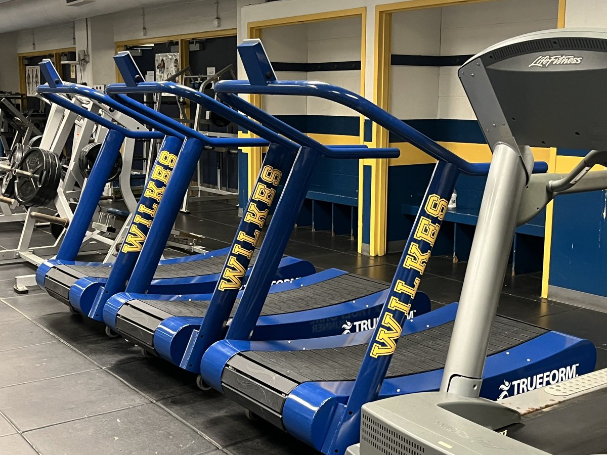 WilkesColonels's tweet photo. Thanks to @WilkesSG the Strength and Fitness Center in the Marts Center has been equipped with three brand new TrueForm Runner treadmills for our student-athletes and campus community to train on! #EarnYourRank https://t.co/4NzddoITKa