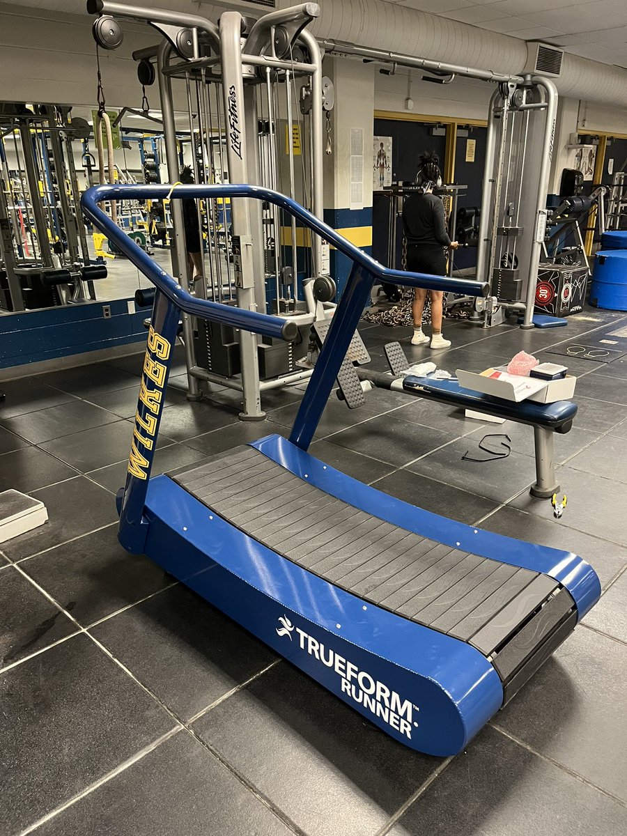 WilkesColonels's tweet photo. Thanks to @WilkesSG the Strength and Fitness Center in the Marts Center has been equipped with three brand new TrueForm Runner treadmills for our student-athletes and campus community to train on! #EarnYourRank https://t.co/4NzddoITKa