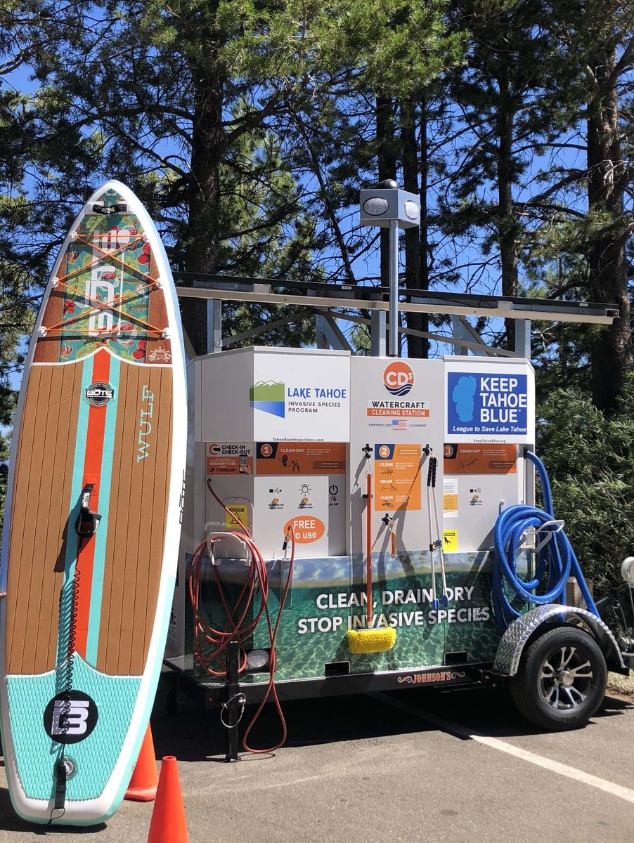 TahoeWaterTrail's tweet image. Hey #laketahoe paddlers use the free solar-powered clean, drain, dry machine to remove water, plants and mud to #keeptahoeblue at Pope Beach until Aug 1. Let us know what you think at #tahoeboating
