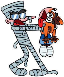 CazDiuky's tweet photo. The mummy used to give me nightmares when I was little, I did not like... 11/15 #Crashbandicoot #RIPCrashChallenge #WumpaBites https://t.co/snTazHMeLT