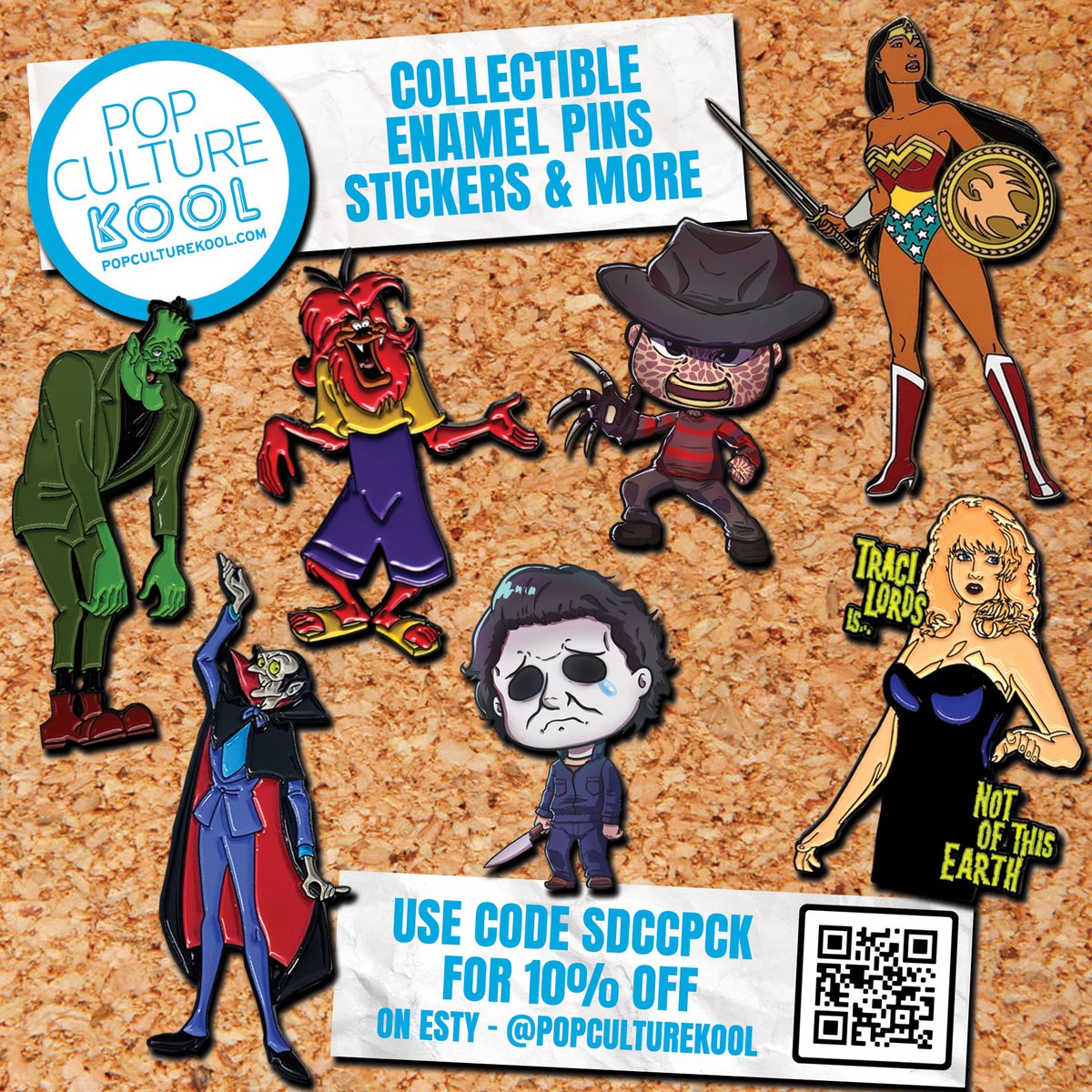 PopCultureKool's tweet photo. 🌟 Elevate your pin game with fun pop-culture-themed enamel pins from @PopCultureKool! Use code SDCCPCK at checkout for an exclusive 10% off your order! 🛍️✨ !

https://t.co/HeijhhMVsg

#EnamelPins #GeekFandom #CollectibleGoodies #DiscountCode #ShopNow #Pinfluencer #PinCollector https://t.co/5Hkm8SW9uw