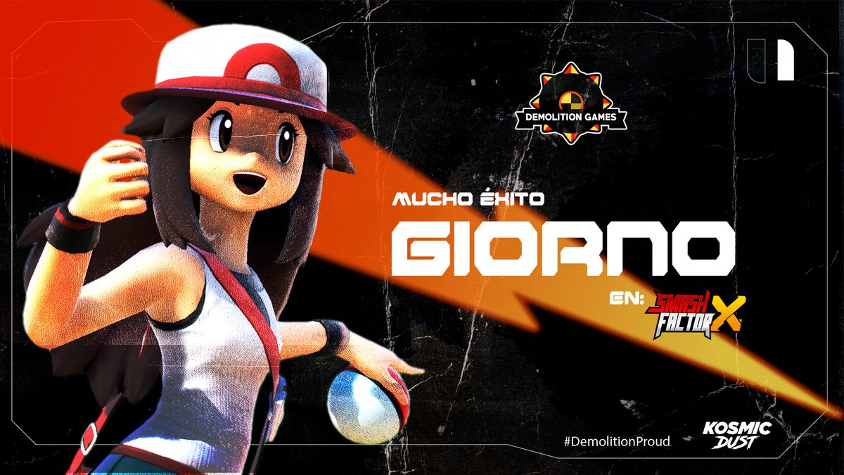 GamesDemolition's tweet photo. @GiornoSSB estará participando en  Smash Factor X como jugador patrocinado de Demolition Games.
¡Mucho éxito en este gran torneo! https://t.co/RyyoT99slv
