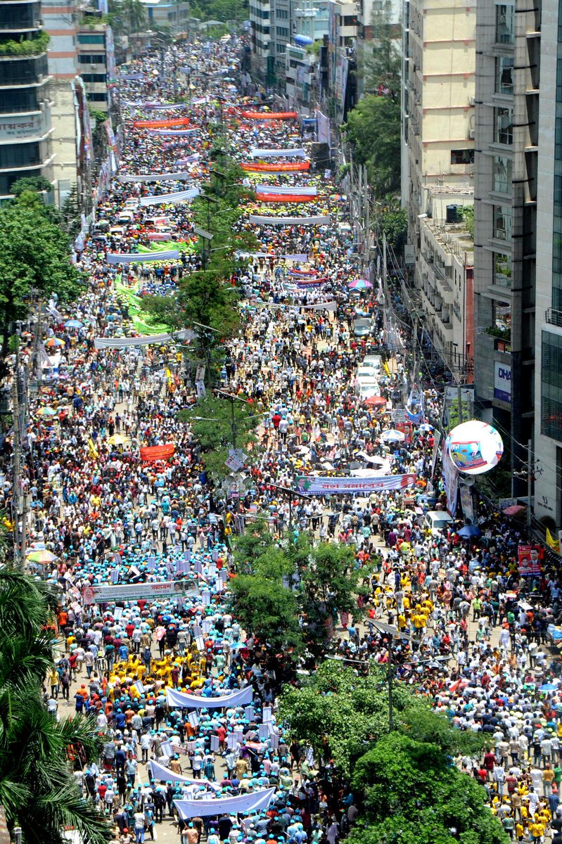 BNPBdMediaCell's tweet photo. PHOTOS —
Millions of Bangladeshis throng the Nayapaltan and its adjacent crossroads,  highways, streets, alleys in capital city Dhaka, July 28, 2023,  to press home one point — the demand for the resignation of fascist Hasina govt. and the restoration of a poll-time caretaker government.

#StepdownHasina
#RestorePolltimeCaretakerGovt
#TakeBackBangladesh