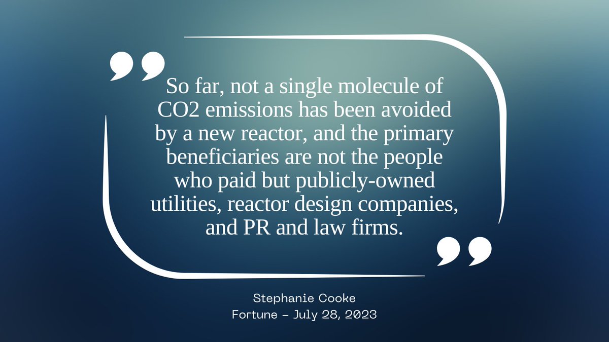 PRBResCouncil's tweet image. There’s no such thing as a new nuclear golden age–just old industry hands trying to make a buck - hard-hitting oped in @FortuneMagazine bit.ly/3ObAHZR  #NuclearEnergy #taxpayers #ratepayers