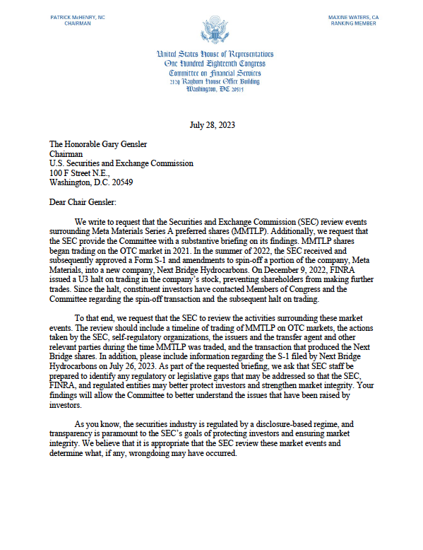 RepEliCrane's tweet photo. Thanks to my colleagues on the @FinancialCmte who are fighting for answers for those in the #MMTLP community. https://t.co/MkMTMRA5vG